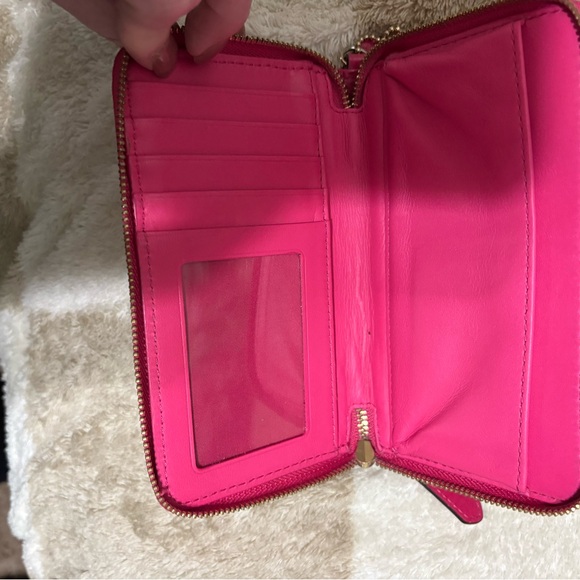 Coach Fuchsia Textured Wallet - Picture 5 of 8